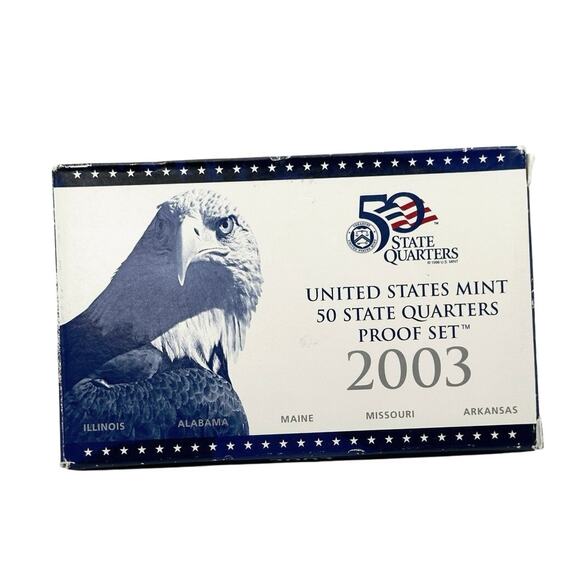 2003 US Mint State Quarters Proof Set Giftable American History Collection - Picture 3 of 9